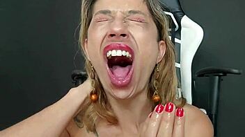 nasty latina milf fists mouth and pussy