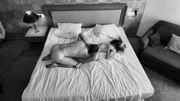 my wife is cheating with her boss on the bed, moaning and licking wtf