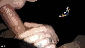 She gives a casual blowjob and swallows the cock eagerly.