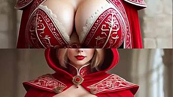 Arcadia academy music video compares sfw and nsfw versions side by side.