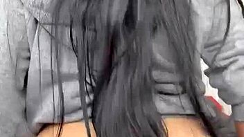 The hot venezuelan woman wakes me up by sucking my big cock, then rides it passionately with her ass