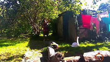 i feel softcore outdoor masturbation with brunette stockings natural tits