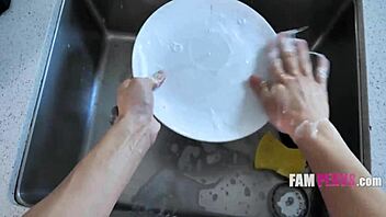 Bold POV Footjob from Stepsis in Retro Style