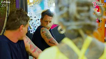 Damn, tattooed punk pornstar takes hard anal and facial cumshot!