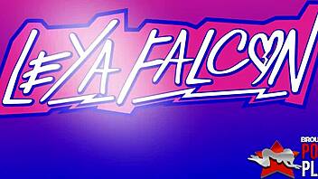 leya falcon gets wild in a bisexual threesome