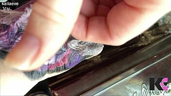 Watch the slow motion of peeling the second skin from a fresh tattoo.