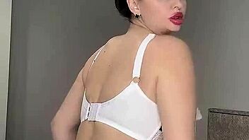 milf with big natural tits in underwear