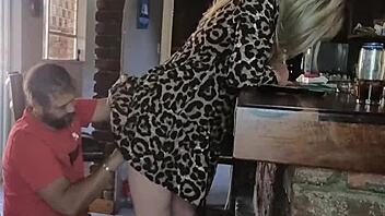 rough hard doggystyle fuck with blonde quickie