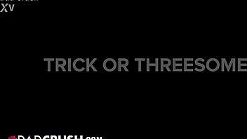 Trick or threesome with jade kimiko, kylie shay, and jay rock from dadcrush 😈