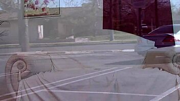 Cougar in fishnets sucks big cock then gets anal and cumshot