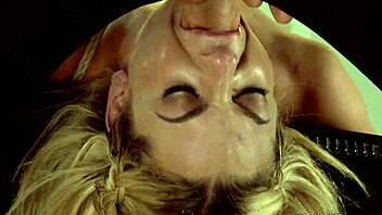 Blonde Tied In Stockings Gets Pussy Plugged Roughly!