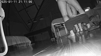 Friend visits wife for casual chat