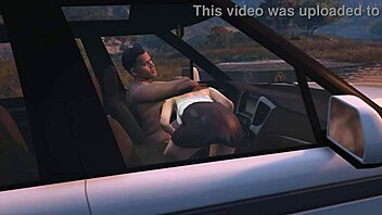 Franklin Receives Detailed Hooker Service in Car During GTA 5