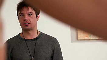 victoria lobov, the naughty busty milf, teases her young lover by making him eat cereal off her tits before rough doggystyle fucking.