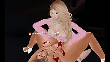 teacher punishing the student with lesbian sex in the classroom, making her moan loudly