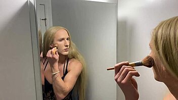 i say, watch my full crossdressing transformation into a shemale