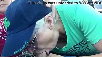 hot mature milf sucks best friend's monster cock hard