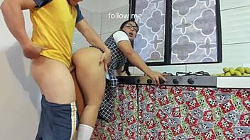 School slut fucks classmate without condom