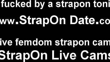 girl fucks guy with strapon in bisexual femdom scene