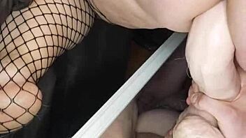 Big Pussy Swallows 14 Inch Dildo