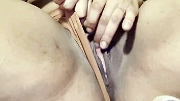 Make that pussy squirt thru her panties, she's so wet