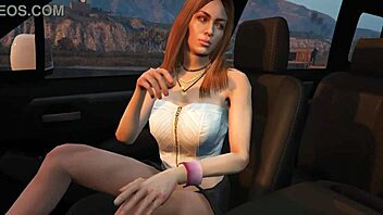 Franklin Receives Detailed Hooker Service in Car During GTA 5