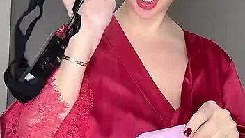 milf with big natural tits in underwear