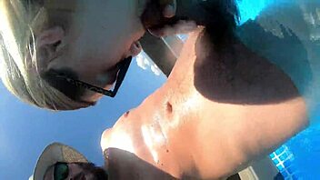 Pregnant Blonde Milf With Braces Fucks In Pool For Neighbors