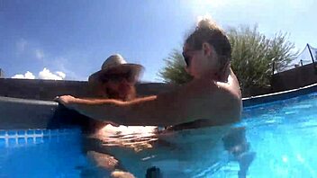 Pregnant Blonde Milf With Braces Fucks In Pool For Neighbors