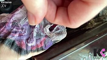 Watch the slow motion of peeling the second skin from a fresh tattoo.