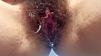 He fucks my wife and cums in her hairy pussy passionately