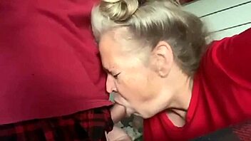 hot mature milf sucks best friend's monster cock hard