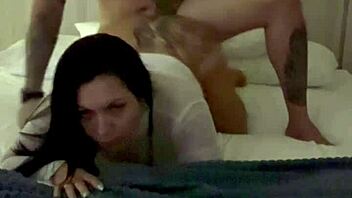 Latina with Wet Pussy and Small Tits Gets Big Cock Cum on Ass?