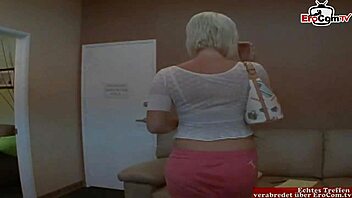 Hairy Blonde Slut With Small 18+ Natural Tits Gets Her First Bbc