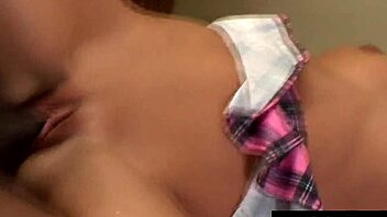 young skank emily austin bent over, fucked by big black cock.