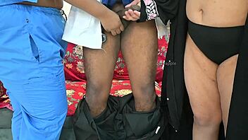 Doctor fucks nurse and patient in hospital threesome in Bangladesh