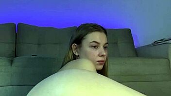 wet pussy gets first anal fucking and squirting