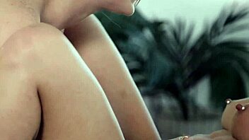 busty brunette gets pussy licked in massage