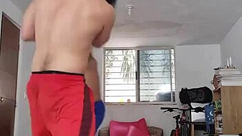 i say, 'sometimes i do boxing or try to boxing, amateur sparring training wrestling exercise'