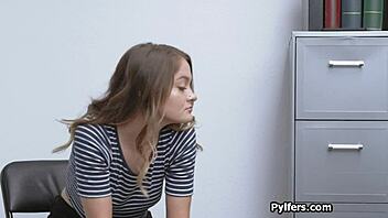 Busty Shae Blows Officer After Caught on CCTV