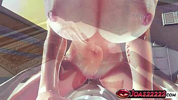 Big Ass And Tits Blonde Teen In Cowgirl 3D Hentai