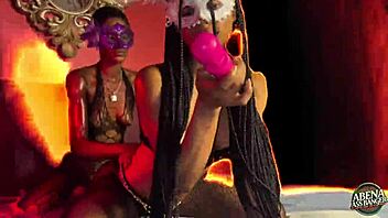 these two sexy slim teens say, 'let's play with ourselves and each other before the hardcore foursome with big black dicks.'