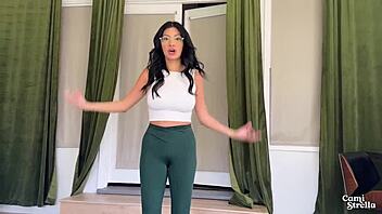 Step sis cheats and moans squirting all over me with big cock creampie