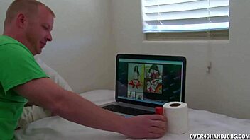 Bikini lady dreaming handjob