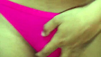 transsexual sniffs panties while masturbating