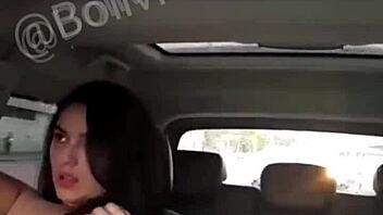 Mimi naked in the car going to motel to give it to him?