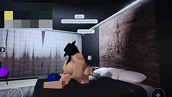 Femboy Ladyboy Fucked Very Hard In Roblox Game With Shemale Sex