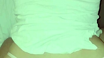 sexy filipina gets doggystyle double penetration with vibrator and dick in thong