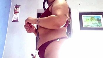 Pov big ass milf dances in underwear and sucks her producers cock part 1