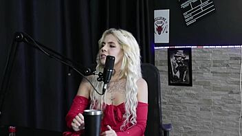 Brazilian Actress In Sheer Red Lingerie